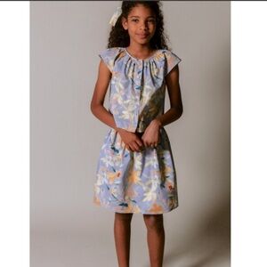 Senorita Lemoniez- Set Blue floral Skirt and top 8 Girls